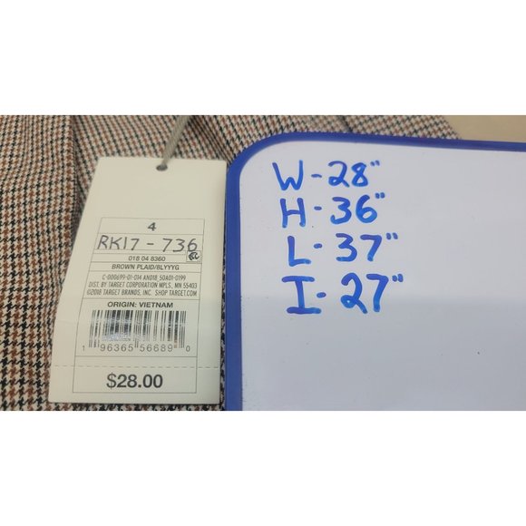 Women's High-Rise Relaxed Fit Tapered Ankle Trousers - A New Day Brown 4 - Picture 4 of 9